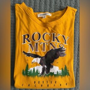 Obsessive Love  Women's Mustard Crop Top (L)